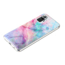 For Xiaomi Redmi Note 10 Pro Marble Pattern Soft TPU Protective Case(Pink Green)