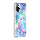 For Xiaomi Redmi Note 10 Pro Marble Pattern Soft TPU Protective Case(Blue)