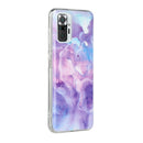 For Xiaomi Redmi Note 10 Pro Marble Pattern Soft TPU Protective Case(Purple)