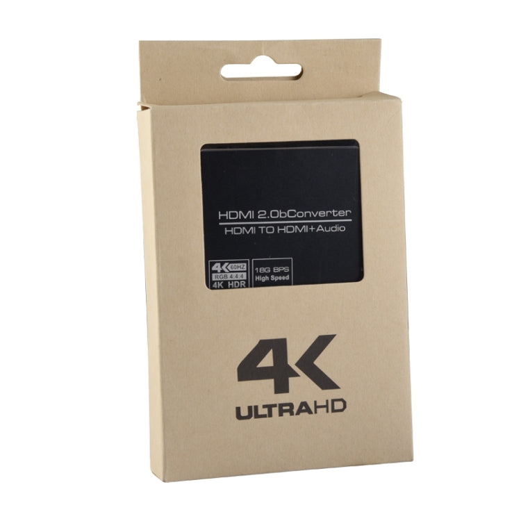 NK-330M 4K x 2K 60Hz HDMI to HDMI + Audio Converter(Black)