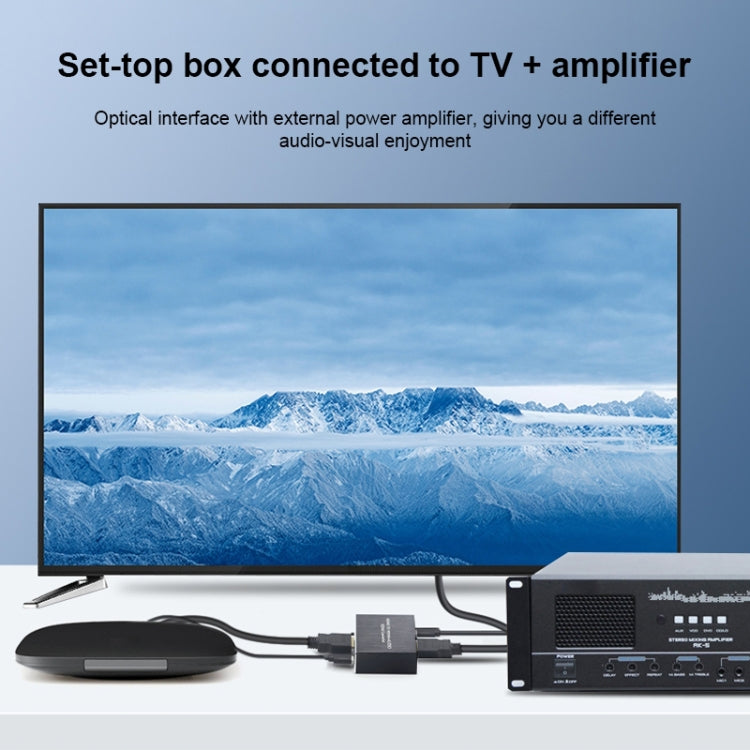 NK-330M 4K x 2K 60Hz HDMI to HDMI + Audio Converter(Black)