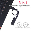 SK892 Mini Portable USB Recording Pen Voice Recorder Audio Sound Dictaphone MP3 Player, Capacity:4GB(Black)