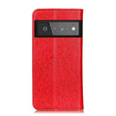 For Google Pixel 6 Pro Magnetic Crazy Horse Texture Horizontal Flip Leather Case with Holder & Card Slots & Wallet(Red)