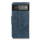 For Google Pixel 6 Mirren Crazy Horse Texture Horizontal Flip Leather Case with Holder & Card Slots & Wallet(Blue)