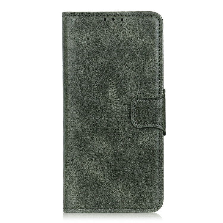 For Google Pixel 6 Mirren Crazy Horse Texture Horizontal Flip Leather Case with Holder & Card Slots & Wallet(Dark Green)