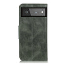 For Google Pixel 6 Mirren Crazy Horse Texture Horizontal Flip Leather Case with Holder & Card Slots & Wallet(Dark Green)