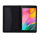 For Samsung Galaxy Tab A7 Lite 8.7 T220 / T225 Horizontal Flip TPU + Fabric PU Leather Protective Case with Name Card Clip(Black)