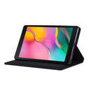 For Samsung Galaxy Tab A7 Lite 8.7 T220 / T225 Horizontal Flip TPU + Fabric PU Leather Protective Case with Name Card Clip(Black)