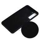 For Samsung Galaxy S21 FE 5G Pure Color Liquid Silicone Shockproof Full Coverage Case(Black)