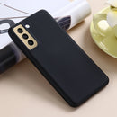 For Samsung Galaxy S21 FE 5G Pure Color Liquid Silicone Shockproof Full Coverage Case(Black)
