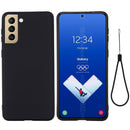 For Samsung Galaxy S21 FE 5G Pure Color Liquid Silicone Shockproof Full Coverage Case(Black)