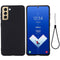 For Samsung Galaxy S21 FE 5G Pure Color Liquid Silicone Shockproof Full Coverage Case(Black)