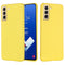 For Samsung Galaxy S21 FE 5G Pure Color Liquid Silicone Shockproof Full Coverage Case(Yellow)