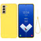 For Samsung Galaxy S21 FE 5G Pure Color Liquid Silicone Shockproof Full Coverage Case(Yellow)