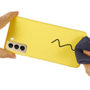 For Samsung Galaxy S21 FE 5G Pure Color Liquid Silicone Shockproof Full Coverage Case(Yellow)