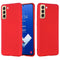 For Samsung Galaxy S21 FE 5G Pure Color Liquid Silicone Shockproof Full Coverage Case(Red)