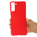 For Samsung Galaxy S21 FE 5G Pure Color Liquid Silicone Shockproof Full Coverage Case(Red)