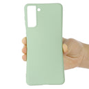 For Samsung Galaxy S21 FE 5G Pure Color Liquid Silicone Shockproof Full Coverage Case(Green)