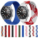 For Garmin Vivoactive 3 Adjustable Nylon Braided Elasticity Watch Band, Size:135mm(Rainbow)