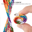 For Huawei Watch 3 / 3 Pro Adjustable Nylon Braided Elasticity Watch Band, Size:135mm(Rainbow)
