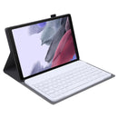 A220 Splittable Bluetooth Keyboard Leather Tablet Case for Samsung Galaxy Tab A7 Lite 8.7 T220 / T225, with Holder & Elastic Band Function(Gold)