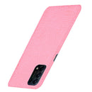 For OPPO Reno5 5G / Find X3 Lite Shockproof Crocodile Texture PC + PU Case(Pink)