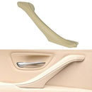 Car Leather Right Side Inner Door Handle Assembly 51417225854 for BMW 5 Series F10 / F18 2011-2017(Beige)