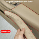 Car Leather Right Side Inner Door Handle Assembly 51417225854 for BMW 5 Series F10 / F18 2011-2017(Grey)