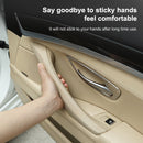 Car Leather Left Side Inner Door Handle Assembly 51417225854 for BMW 5 Series F10 / F18 2011-2017(Grey)