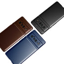 For Google Pixel 6 Pro Carbon Fiber Texture Shockproof TPU Case(Blue)
