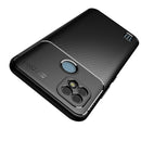 For OPPO Realme C21 Carbon Fiber Texture Shockproof TPU Case(Black)