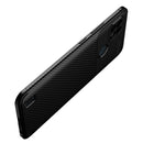 For OPPO Realme C21 Carbon Fiber Texture Shockproof TPU Case(Black)