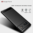 For Google Pixel 6 Brushed Texture Carbon Fiber TPU Case(Navy Blue)