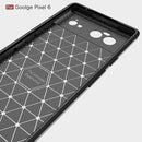 For Google Pixel 6 Brushed Texture Carbon Fiber TPU Case(Navy Blue)