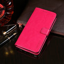 For vivo V21 5G idewei Crazy Horse Texture Horizontal Flip Leather Case with Holder & Card Slots & Wallet(Rose Red)