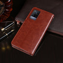 For vivo V21 5G idewei Crazy Horse Texture Horizontal Flip Leather Case with Holder & Card Slots & Wallet(Rose Red)