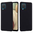 For Samsung Galaxy A22 4G Solid Color Liquid Silicone Dropproof Full Coverage Protective Case(Black)