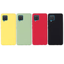 For Samsung Galaxy A22 4G Solid Color Liquid Silicone Dropproof Full Coverage Protective Case(Black)