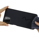 For Samsung Galaxy A22 5G Solid Color Liquid Silicone Dropproof Full Coverage Protective Case(Black)
