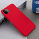 For Samsung Galaxy A22 5G Solid Color Liquid Silicone Dropproof Full Coverage Protective Case(Red)