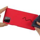For Samsung Galaxy A22 5G Solid Color Liquid Silicone Dropproof Full Coverage Protective Case(Red)