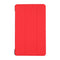 For Samsung Galaxy Tab A7 Lite 8.4 T220/225 3-folding Skin Texture Horizontal Flip TPU + PU Leather Case with Holder(Red)