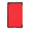 For Samsung Galaxy Tab A7 Lite 8.4 T220/225 3-folding Skin Texture Horizontal Flip TPU + PU Leather Case with Holder(Red)