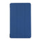 For Samsung Galaxy Tab A7 Lite 8.4 T220/225 3-folding Skin Texture Horizontal Flip TPU + PU Leather Case with Holder(Navy Blue)