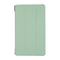 For Samsung Galaxy Tab A7 Lite 8.4 T220/225 3-folding Skin Texture Horizontal Flip TPU + PU Leather Case with Holder(Mint Green)