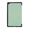 For Samsung Galaxy Tab A7 Lite 8.4 T220/225 3-folding Skin Texture Horizontal Flip TPU + PU Leather Case with Holder(Mint Green)