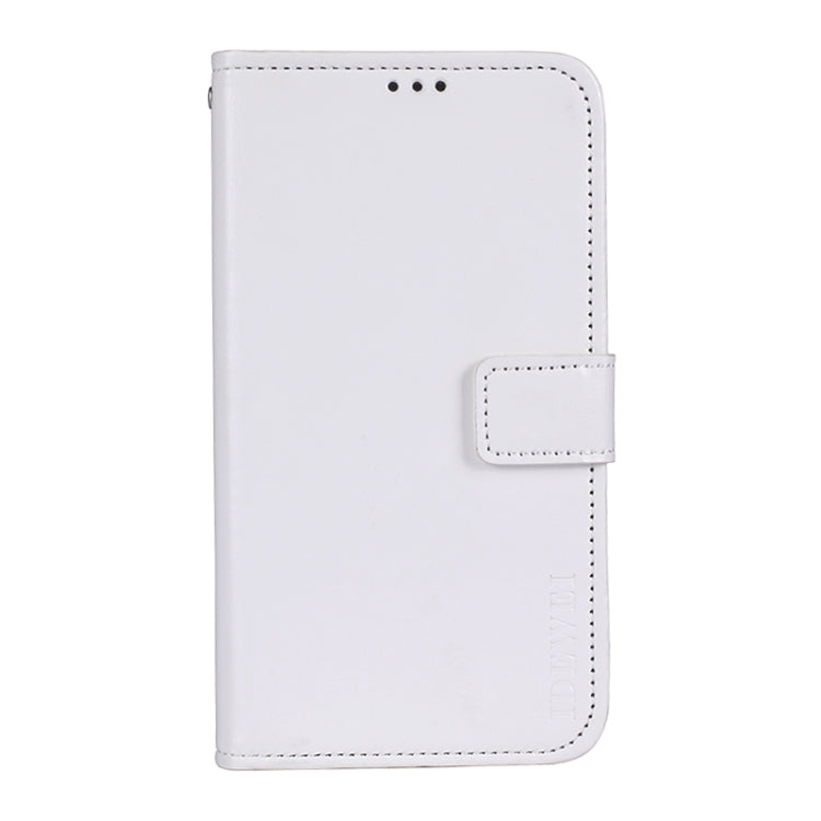 For Motorola Moto G60 / G40 Fusion idewei Crazy Horse Texture Horizontal Flip Leather Case with Holder & Card Slots & Wallet(White)