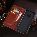 For Nokia G20 / G10 idewei Crazy Horse Texture Horizontal Flip Leather Case with Holder & Card Slots & Wallet(Blue)