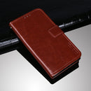 For TCL 20 Pro 5G idewei Crazy Horse Texture Horizontal Flip Leather Case with Holder & Card Slots & Wallet(Brown)