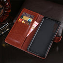 For TCL 20 Pro 5G idewei Crazy Horse Texture Horizontal Flip Leather Case with Holder & Card Slots & Wallet(Brown)